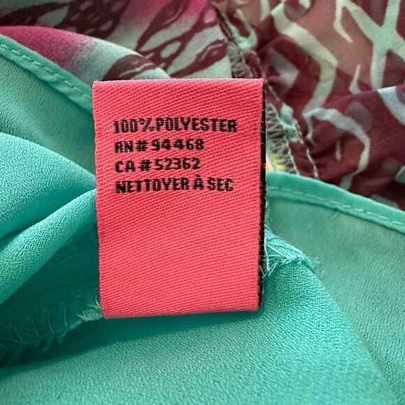 Betsey Johnson Y2K Colorful Bohemian Maxi Slip Dress Sz 10 Vacation, Party - Picture 10 of 14